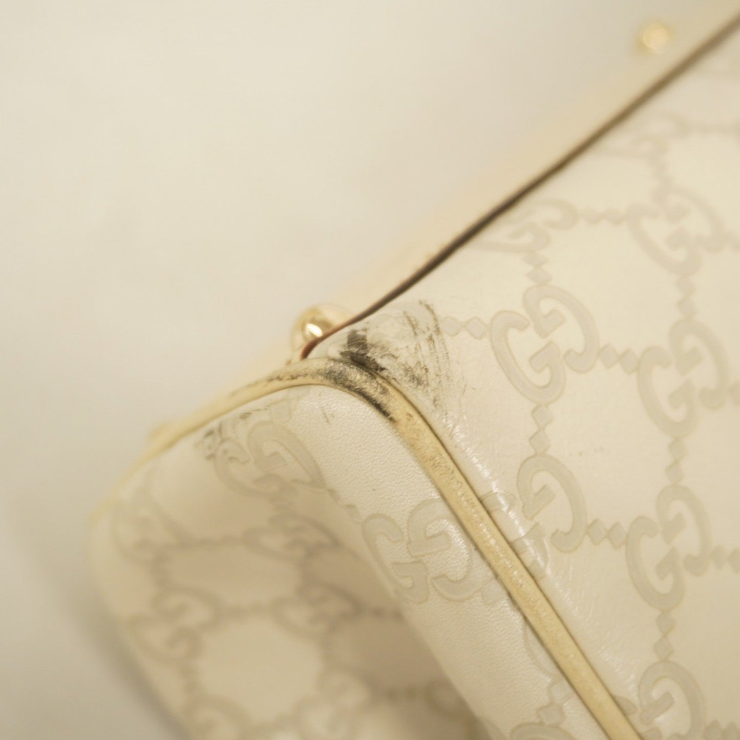 Gucci Jackie, Beige, Leather, shoulder
