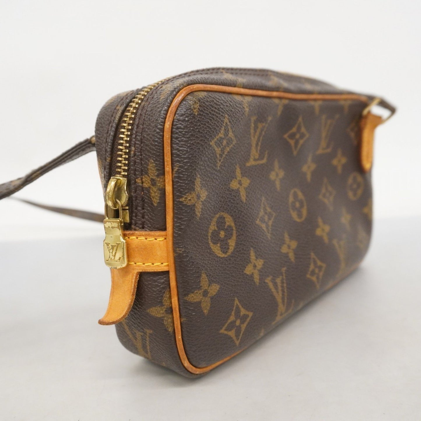 Louis Vuitton Marly, Brown, Canvas, shoulder