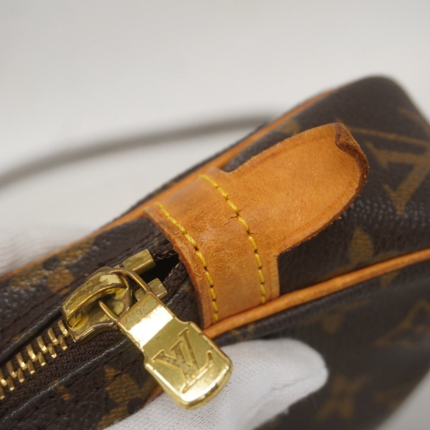 Louis Vuitton Marly, Brown, Canvas, shoulder
