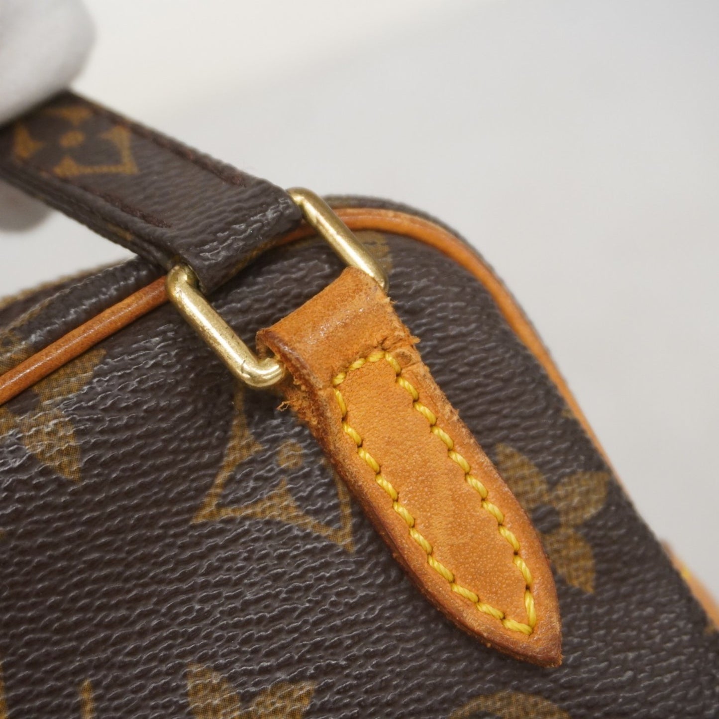 Louis Vuitton Marly, Brown, Canvas, shoulder