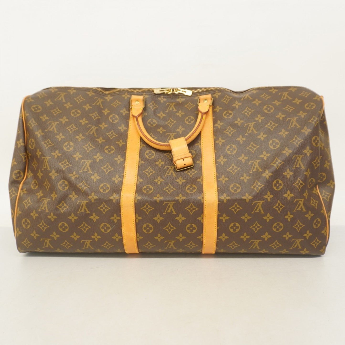 Louis Vuitton Keepall 60, Brown, Canvas, travel