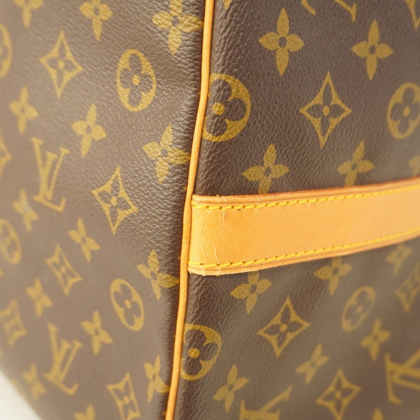 Louis Vuitton Keepall 60, Brown, Canvas, travel