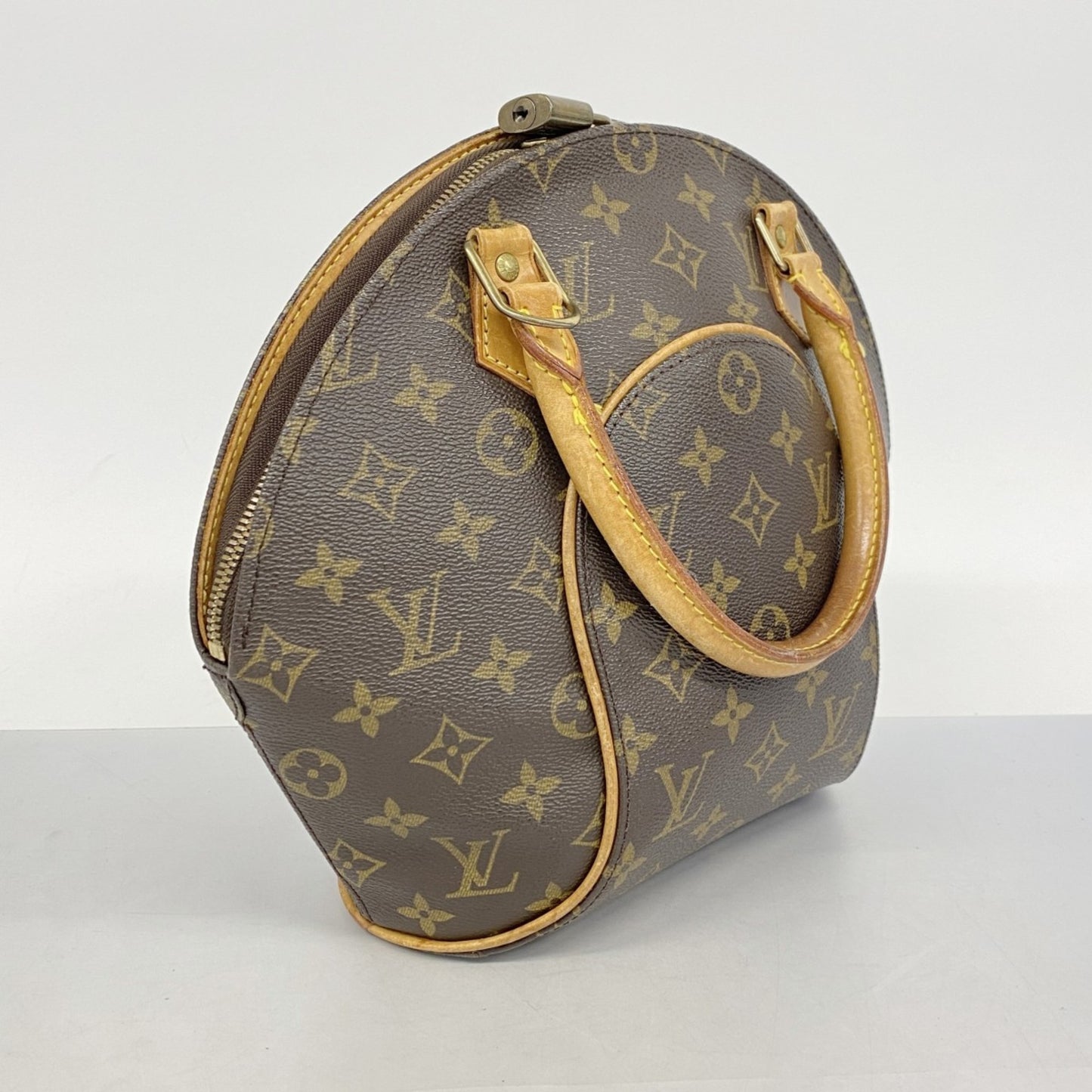 Louis Vuitton Ellipse, Brown, Canvas, handbag