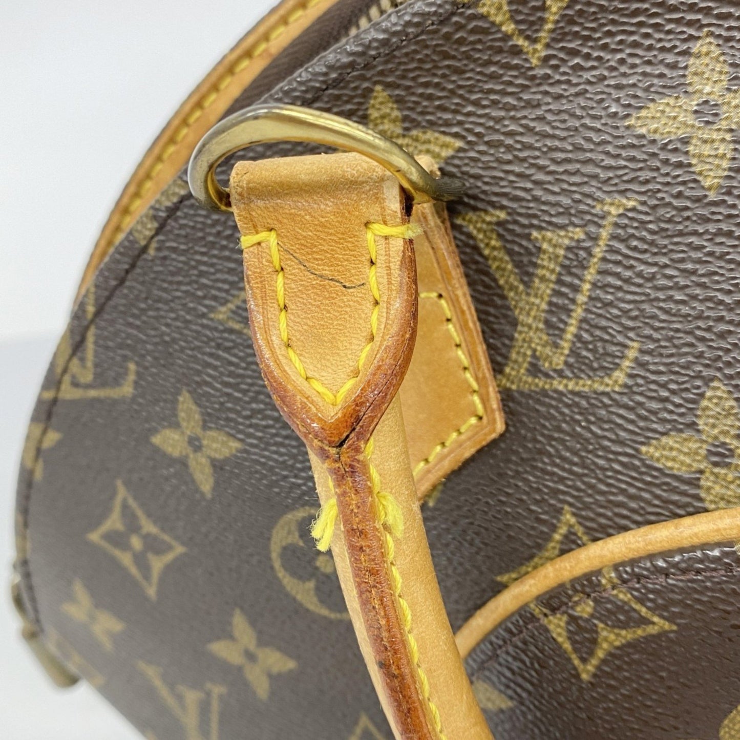 Louis Vuitton Ellipse, Brown, Canvas, handbag