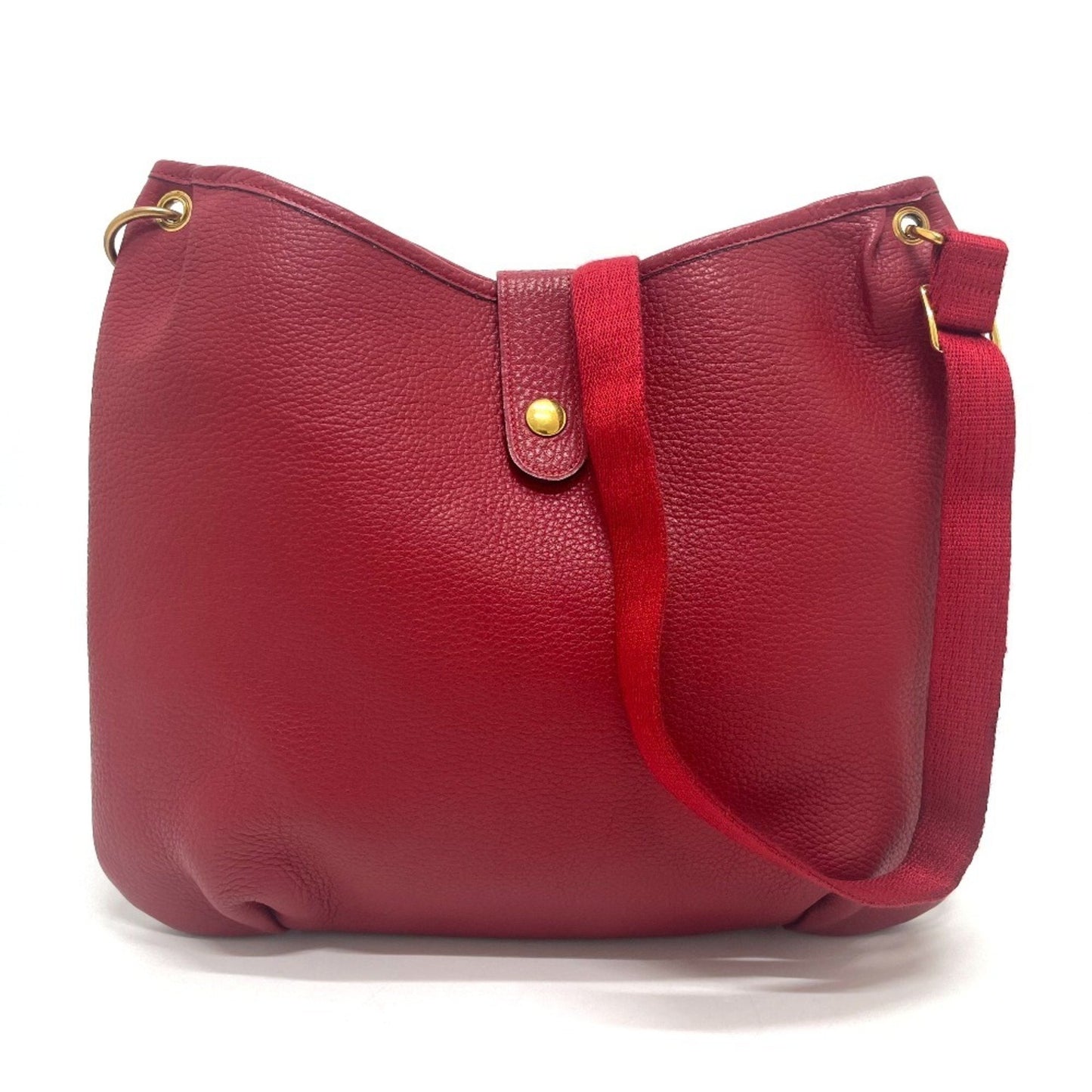 Hermès Rodeo, Red, Leather, shoulder