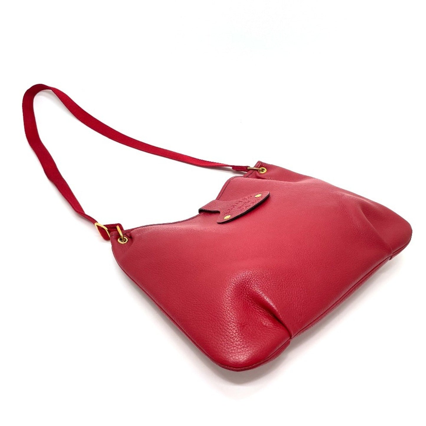 Hermès Rodeo, Red, Leather, shoulder