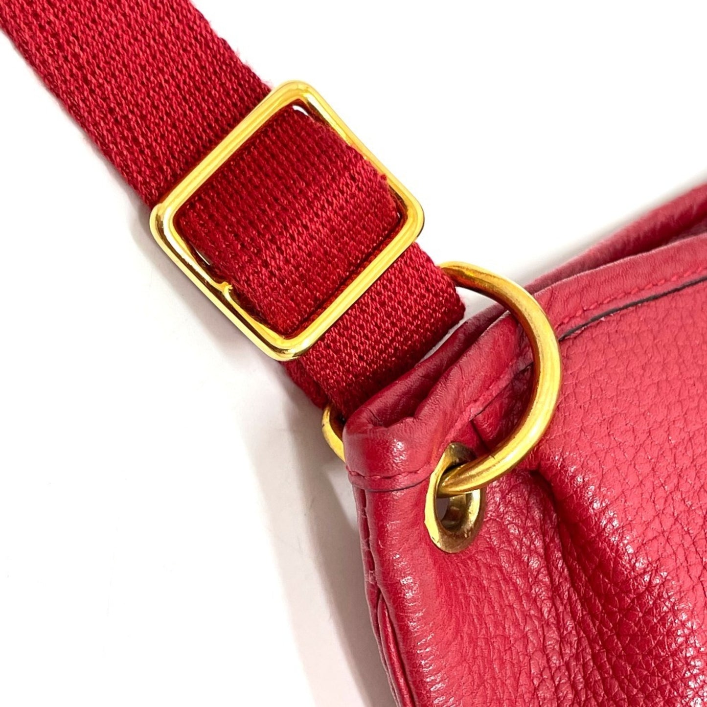 Hermès Rodeo, Red, Leather, shoulder