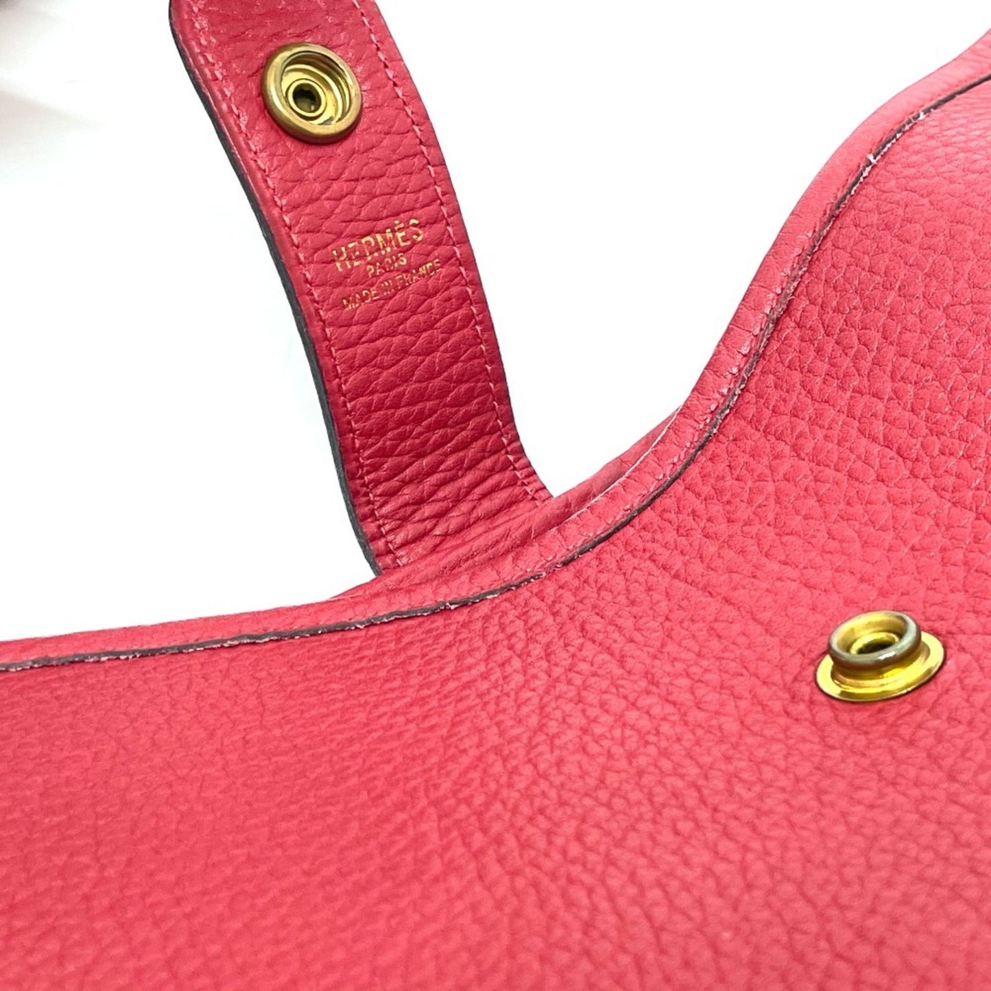 Hermès Rodeo, Red, Leather, shoulder
