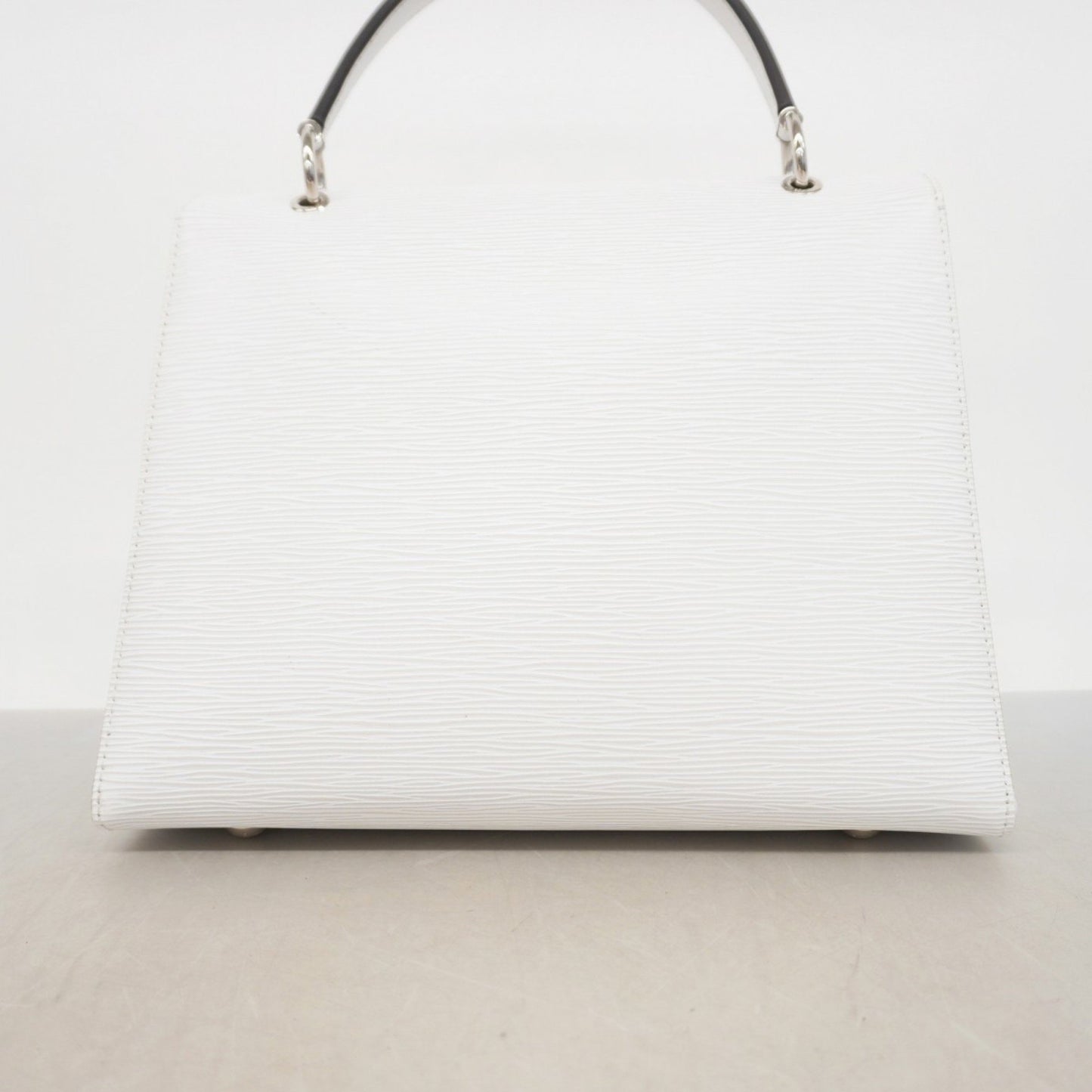 Louis Vuitton Grenelle, White, Leather, handbag