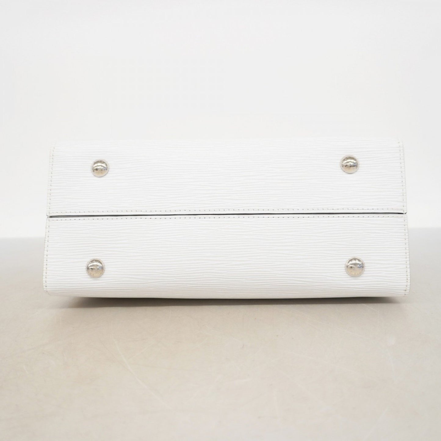 Louis Vuitton Grenelle, White, Leather, handbag