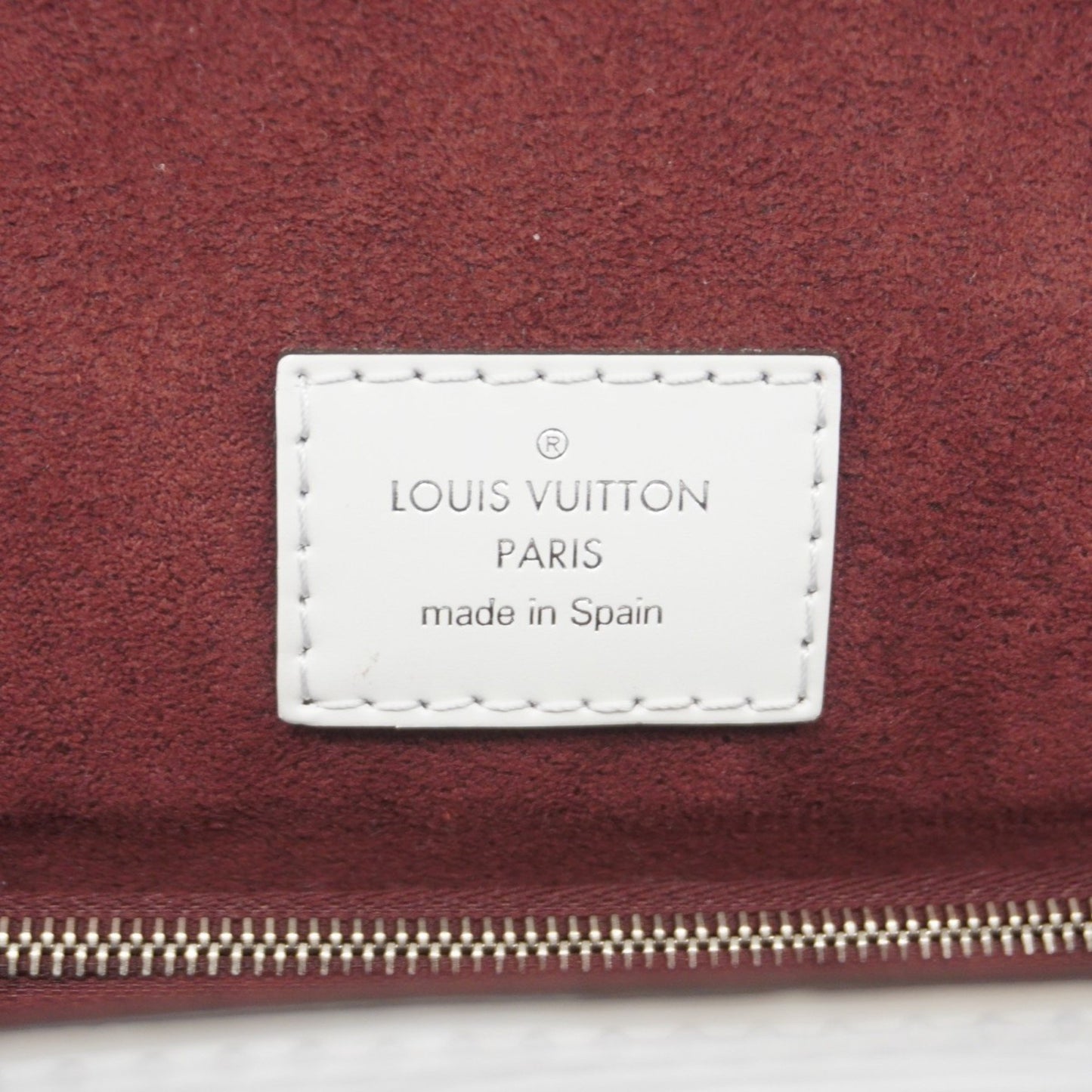 Louis Vuitton Grenelle, White, Leather, handbag