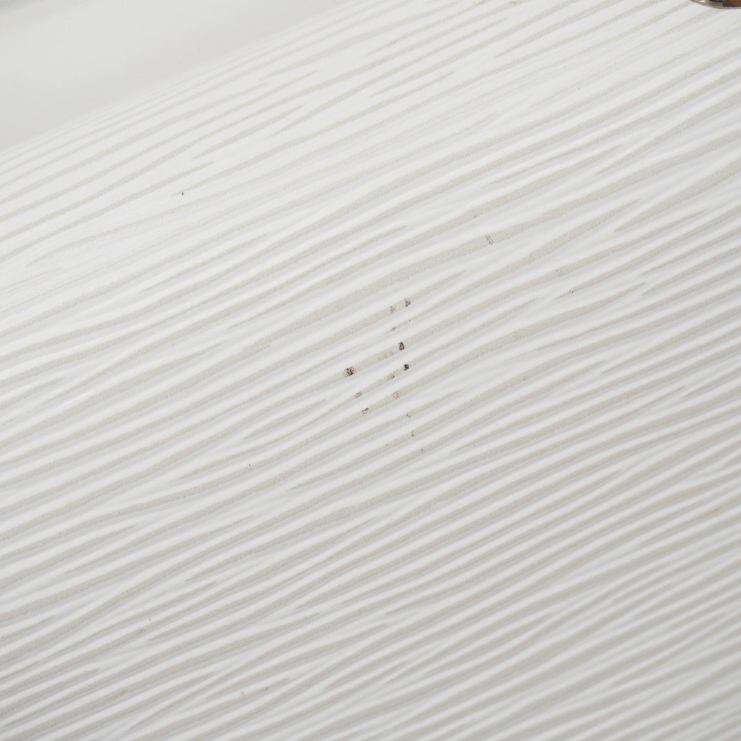 Louis Vuitton Grenelle, White, Leather, handbag