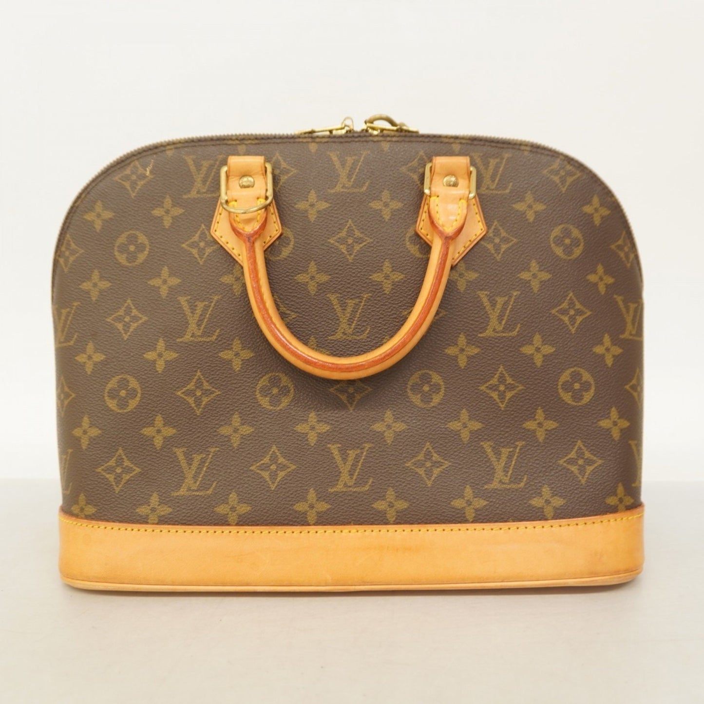 Louis Vuitton Alma, Brown, Canvas, handbag
