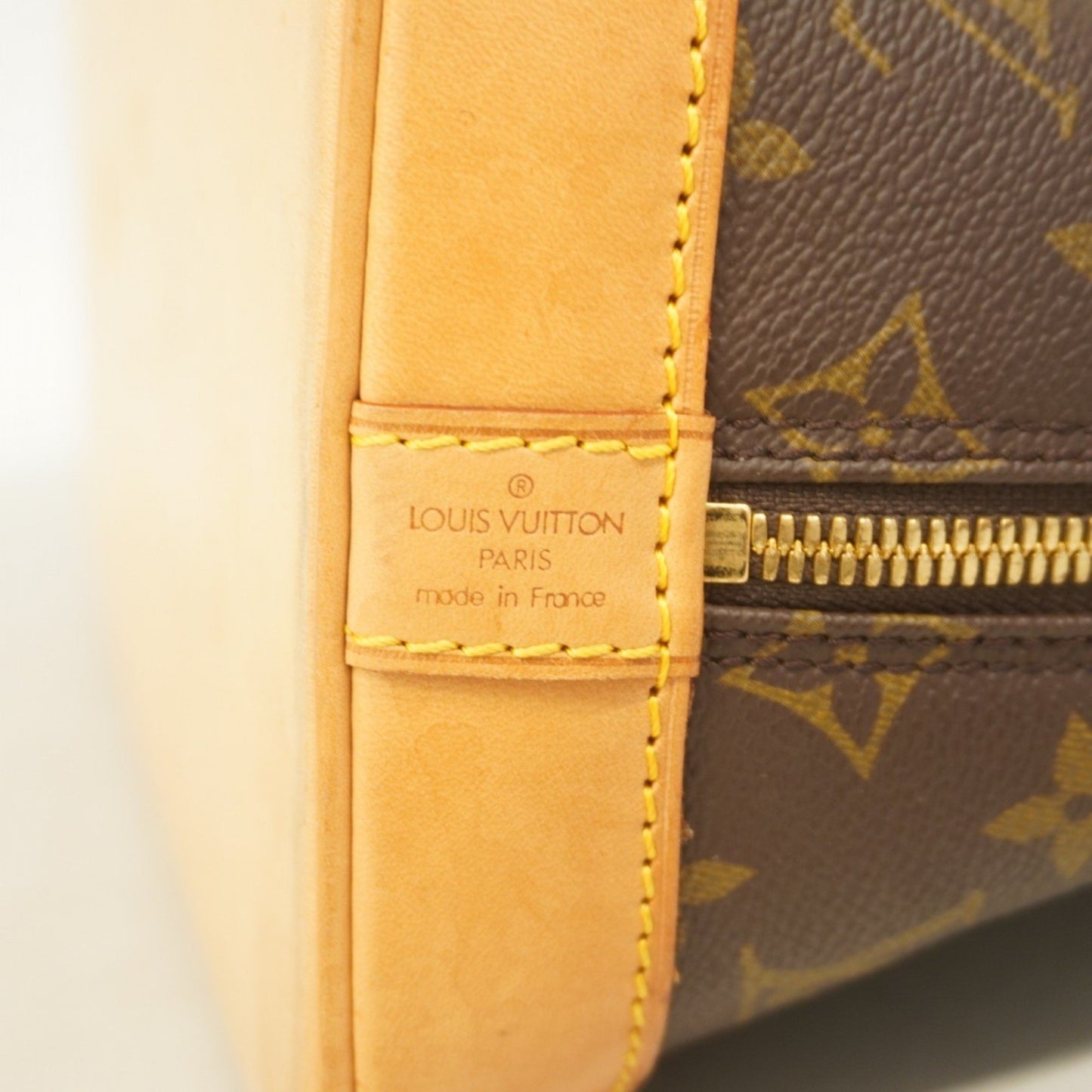 Louis Vuitton Alma, Brown, Canvas, handbag