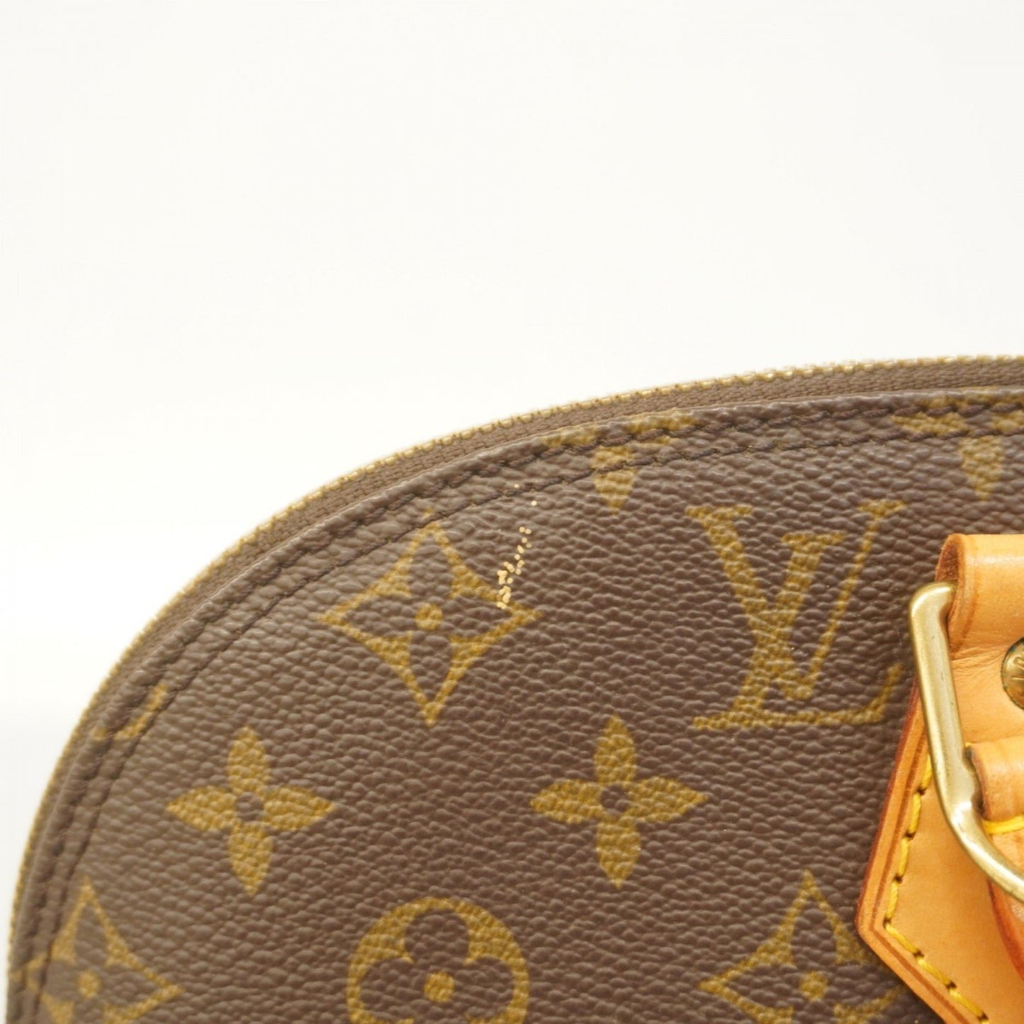Louis Vuitton Alma, Brown, Canvas, handbag