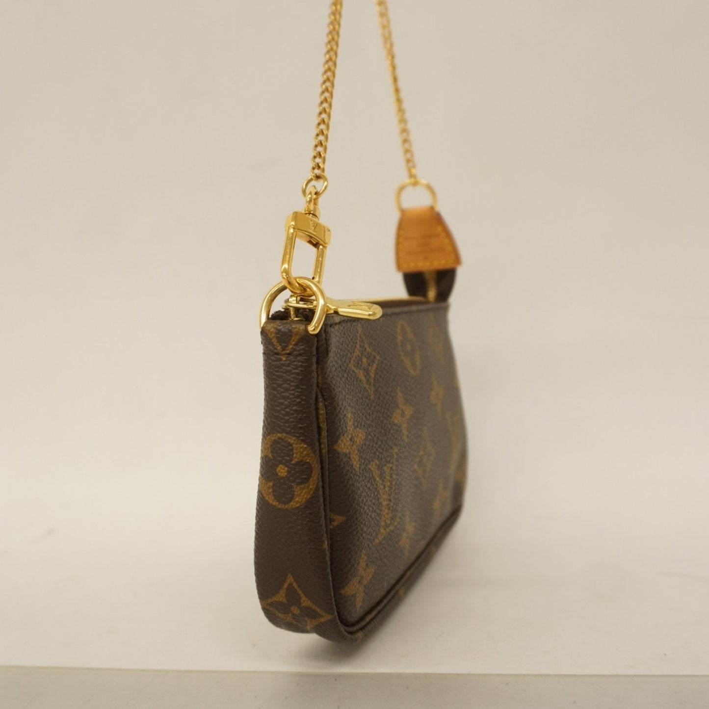 Louis Vuitton Mini Pochette Accessoires, Brown, Canvas, clutch