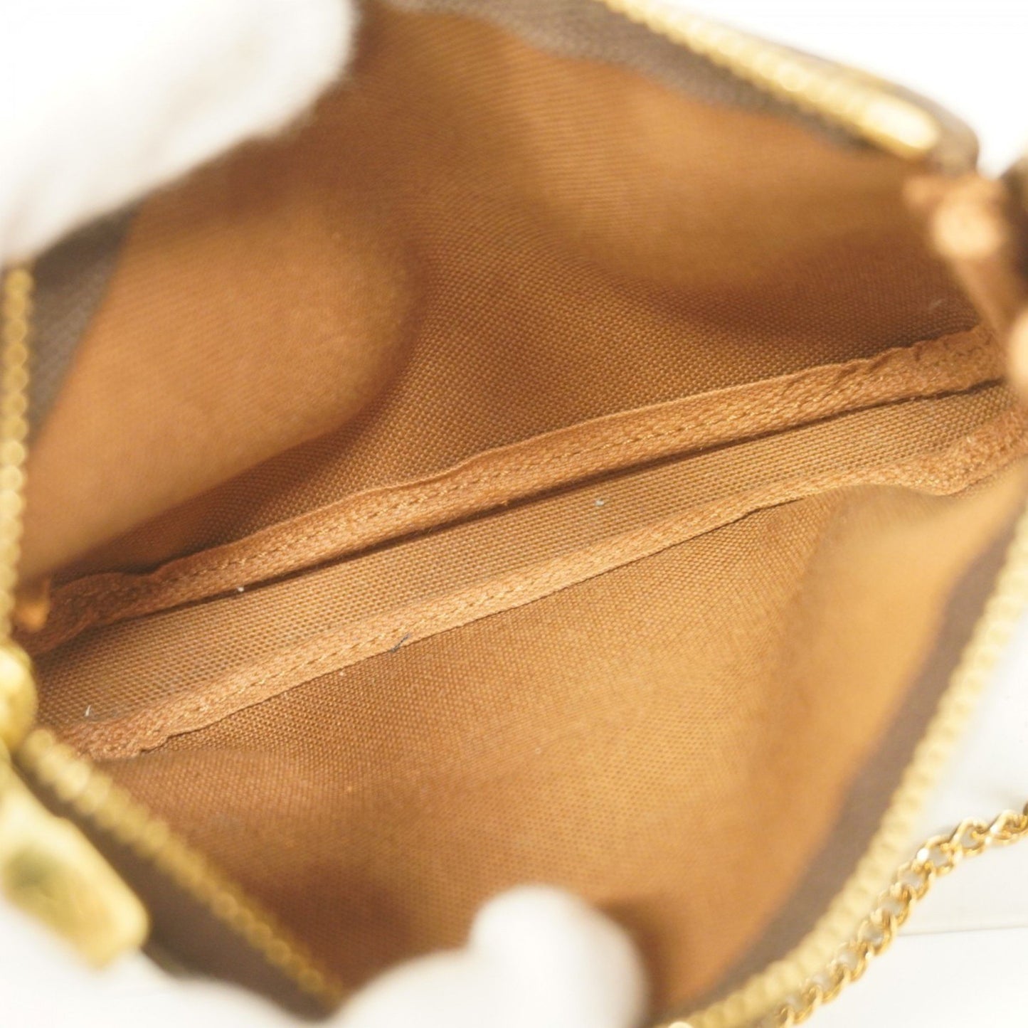 Louis Vuitton Mini Pochette Accessoires, Brown, Canvas, clutch