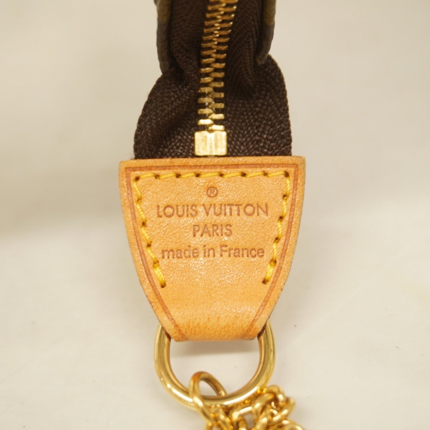 Louis Vuitton Mini Pochette Accessoires, Brown, Canvas, clutch