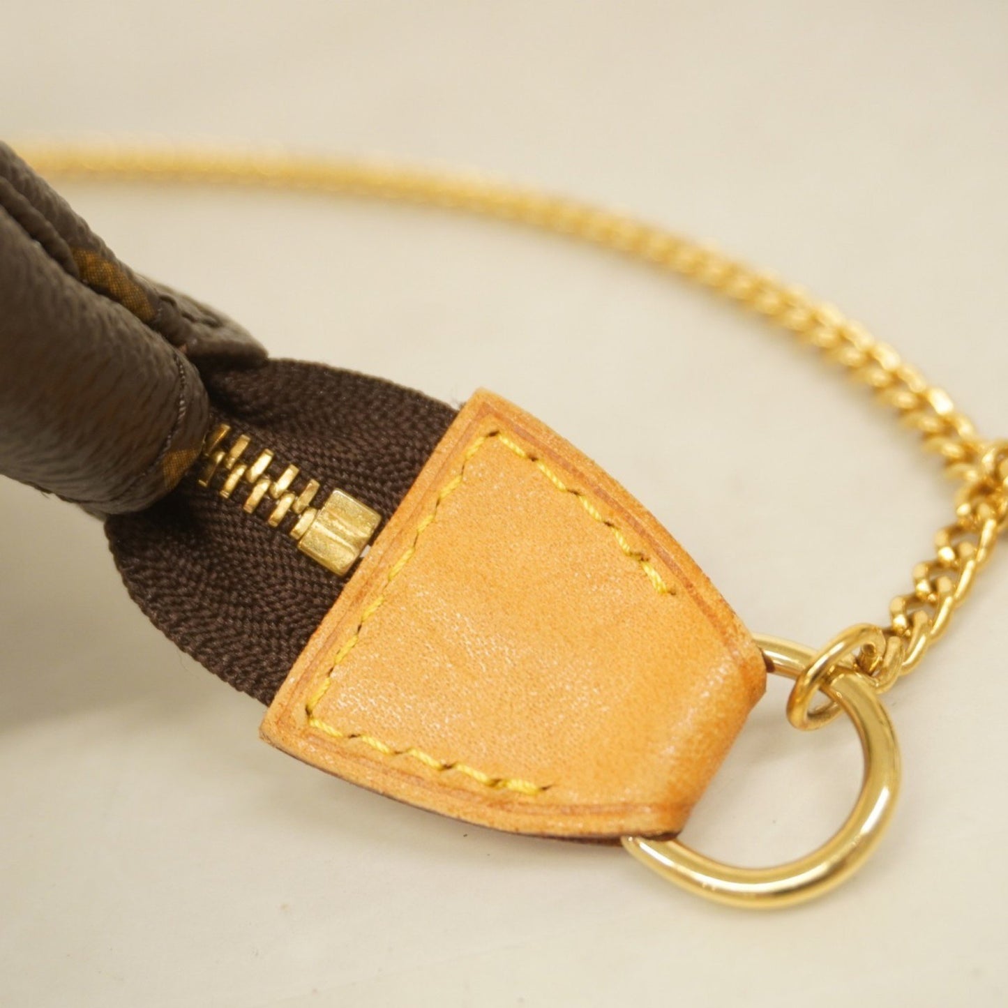 Louis Vuitton Mini Pochette Accessoires, Brown, Canvas, clutch
