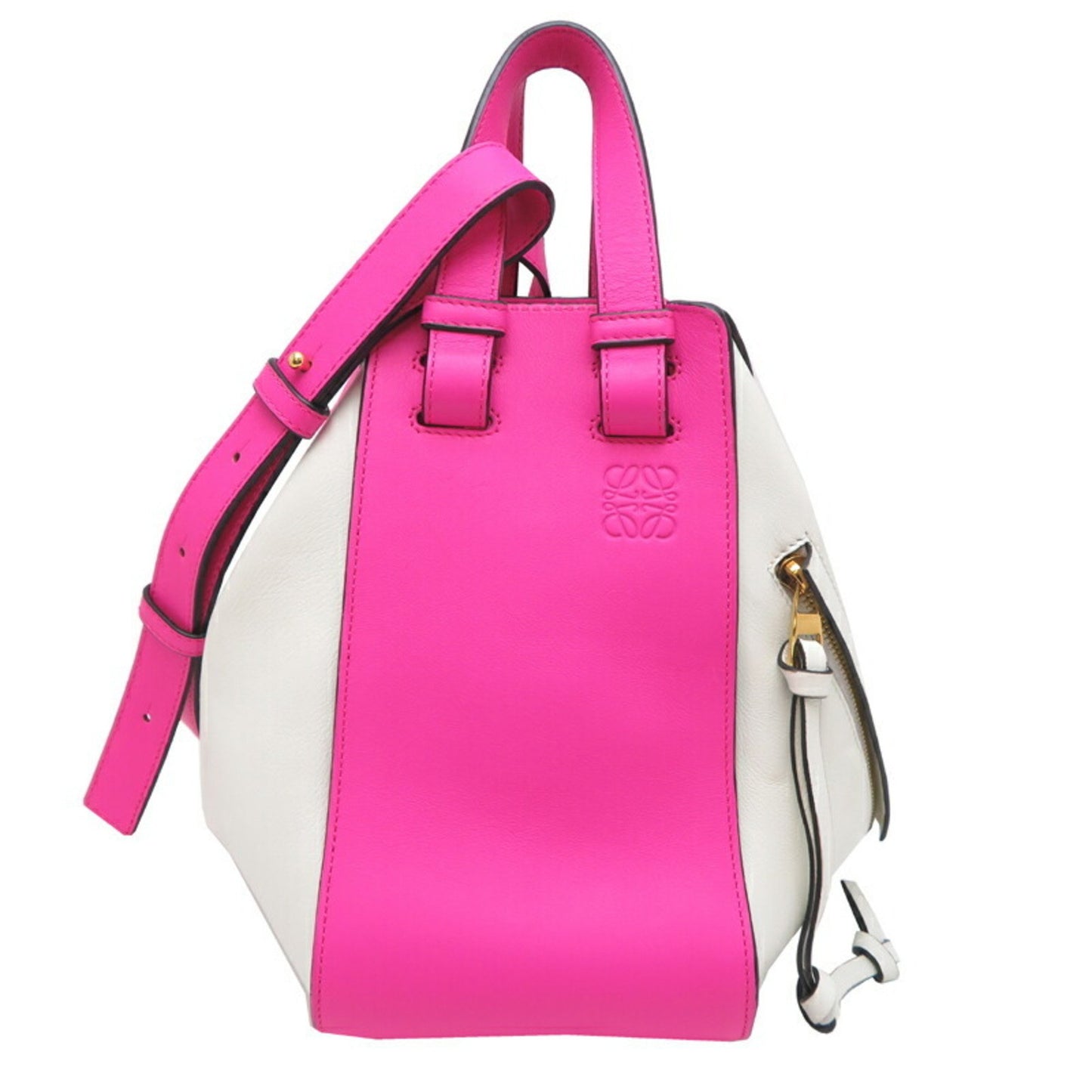 Loewe Hammock, Pink, Leather, handbag