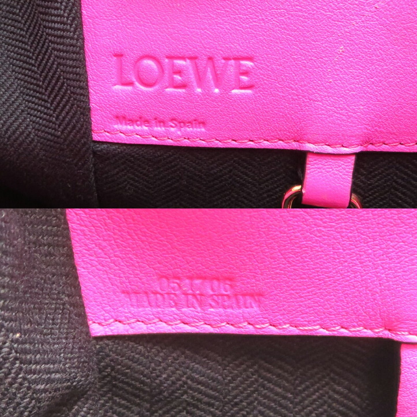 Loewe Hammock, Pink, Leather, handbag
