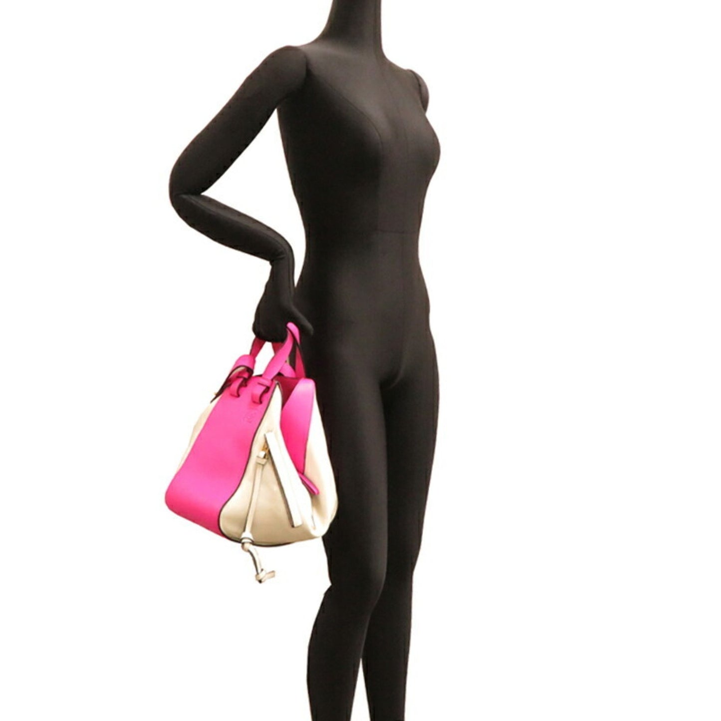 Loewe Hammock, Pink, Leather, handbag