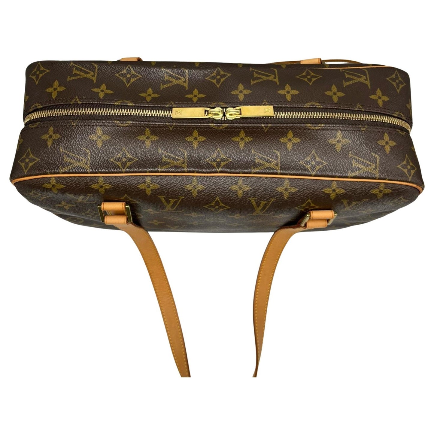 Louis Vuitton Cité, Brown, Canvas, shoulder