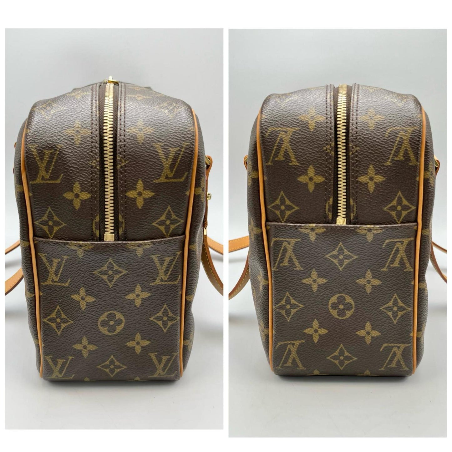 Louis Vuitton Cité, Brown, Canvas, shoulder