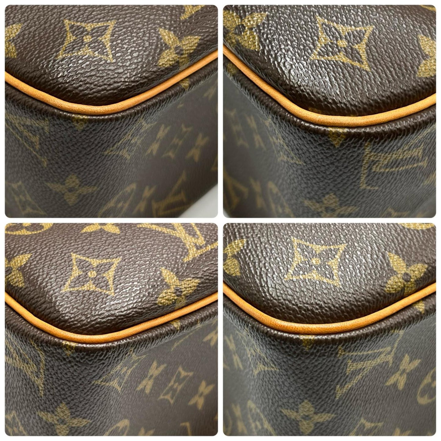Louis Vuitton Cité, Brown, Canvas, shoulder