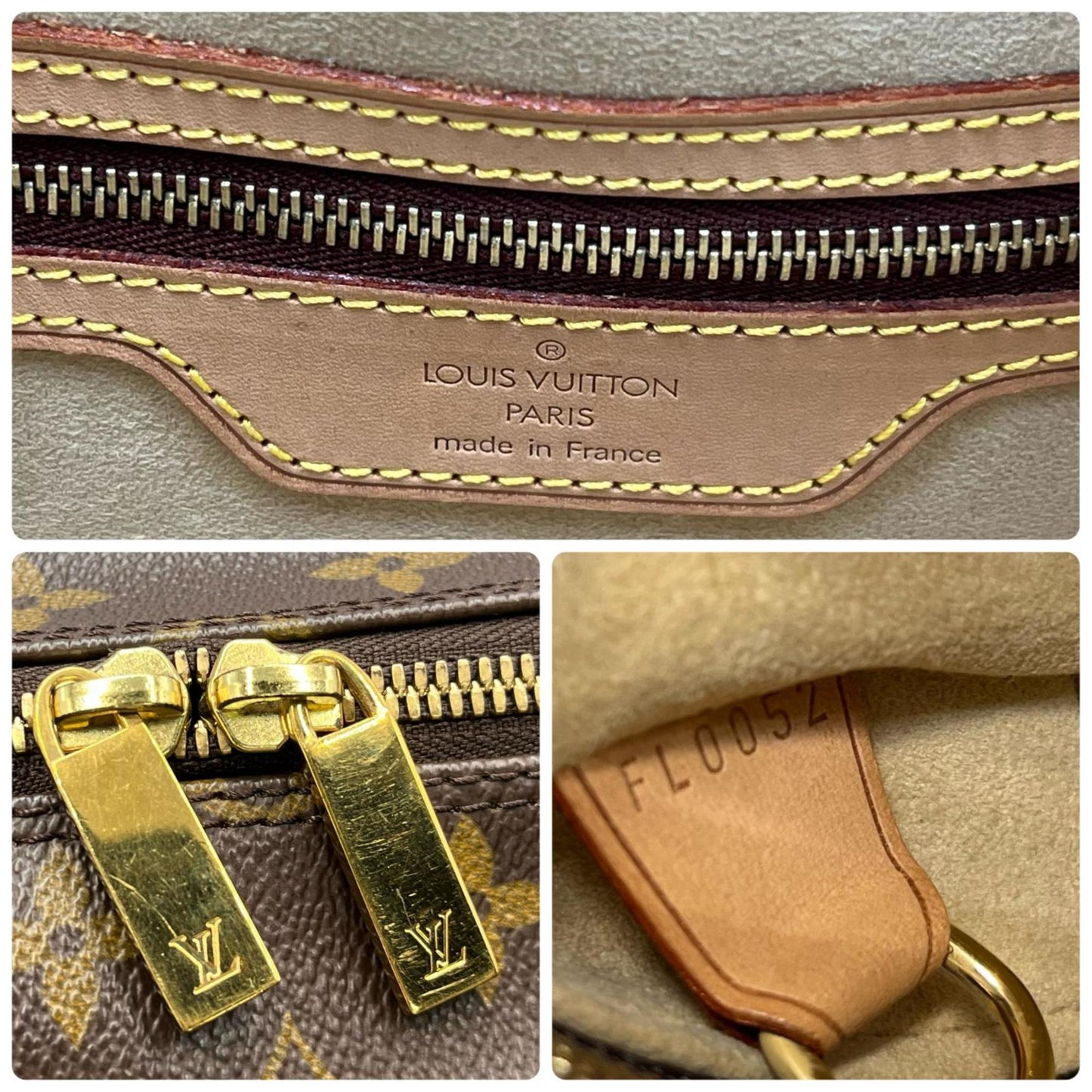 Louis Vuitton Cité, Brown, Canvas, shoulder