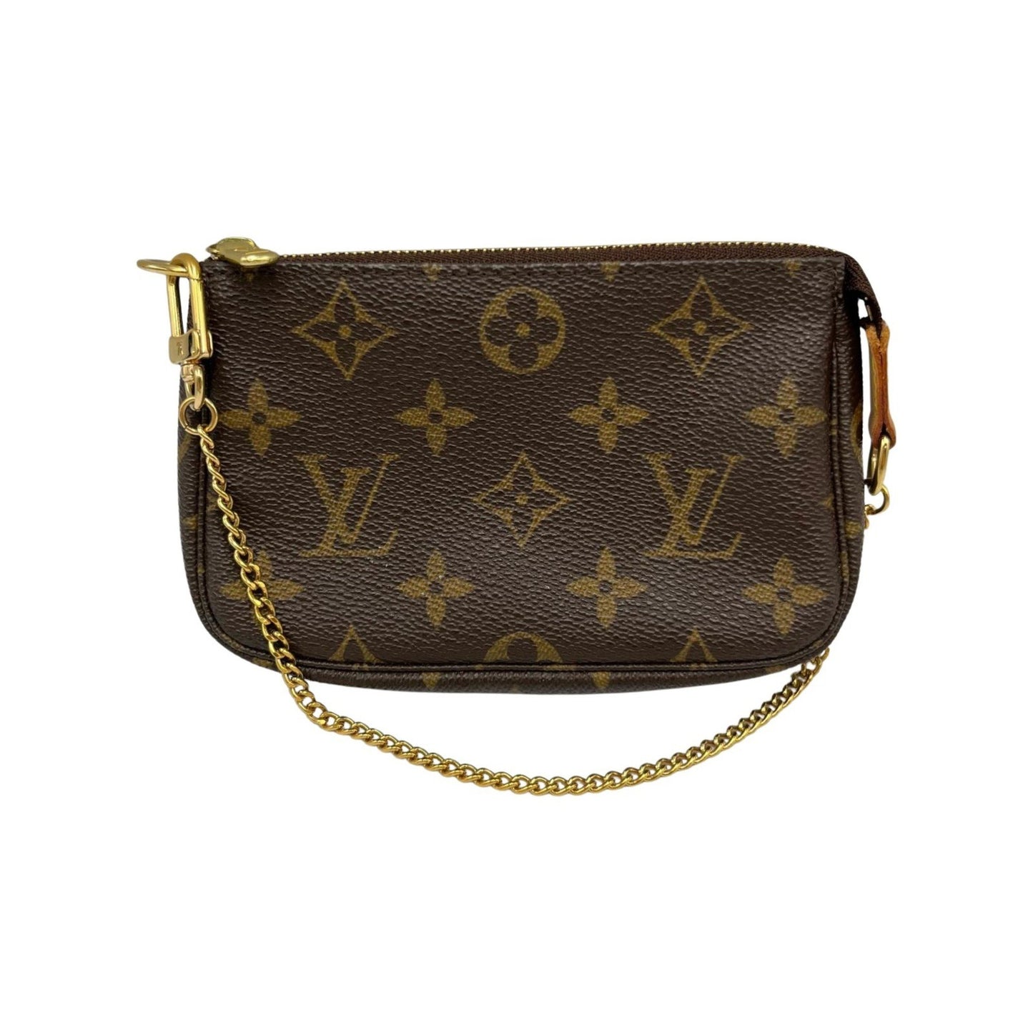 Louis Vuitton Mini Pochette Accessoires, Brown, Canvas, clutch