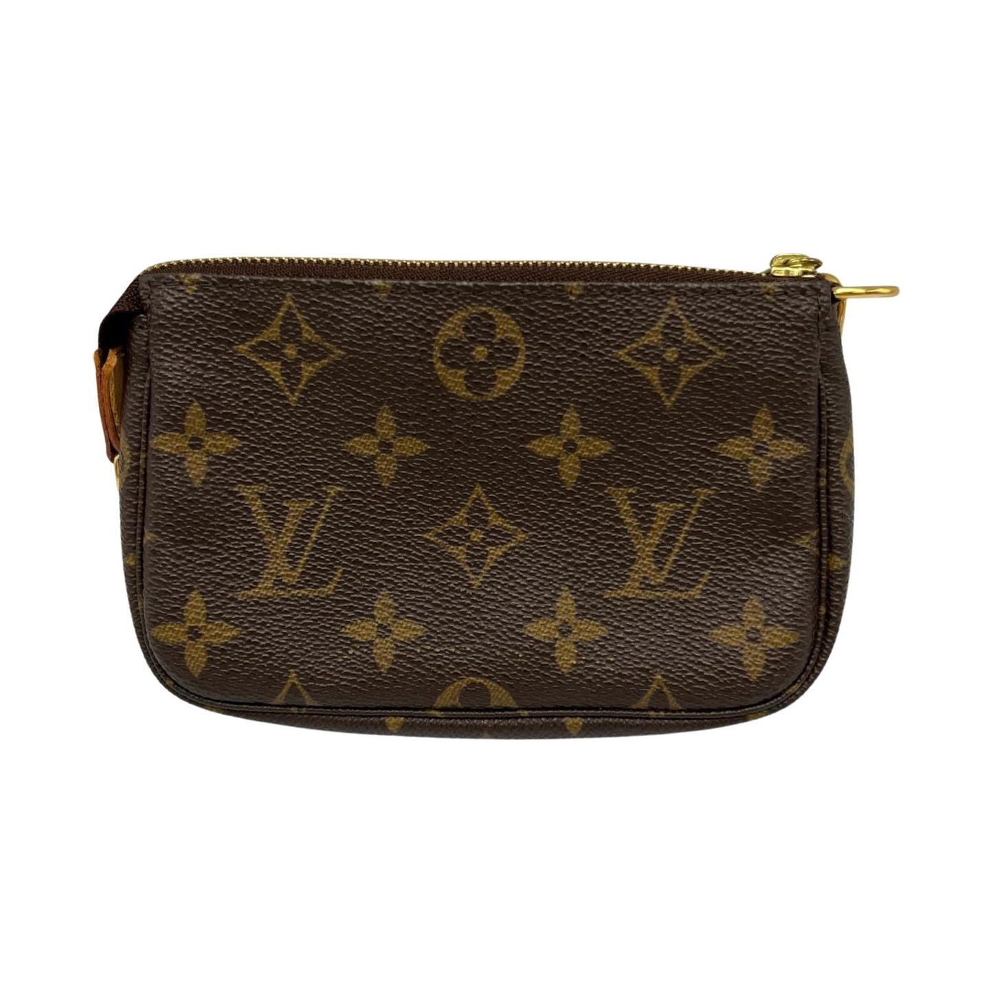 Louis Vuitton Mini Pochette Accessoires, Brown, Canvas, clutch