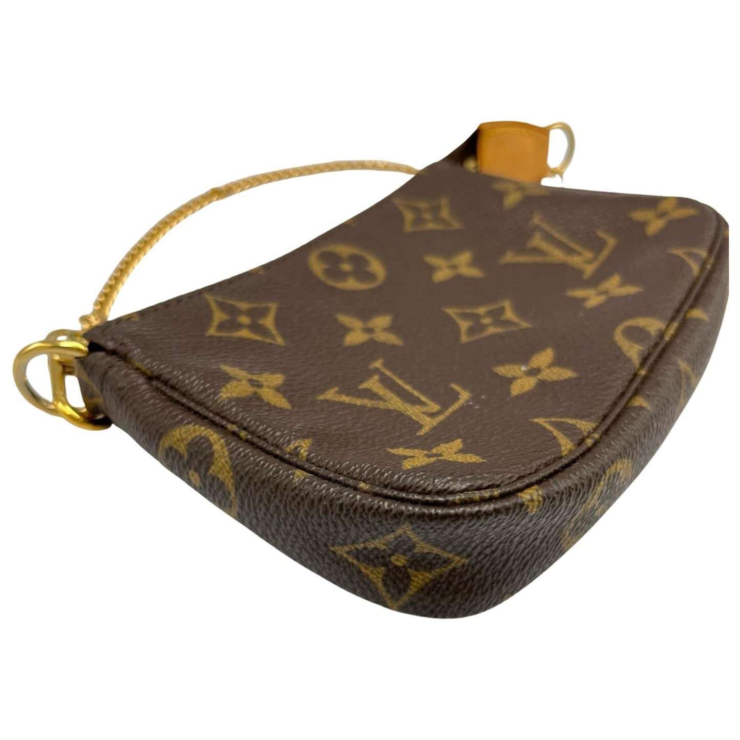 Louis Vuitton Mini Pochette Accessoires, Brown, Canvas, clutch
