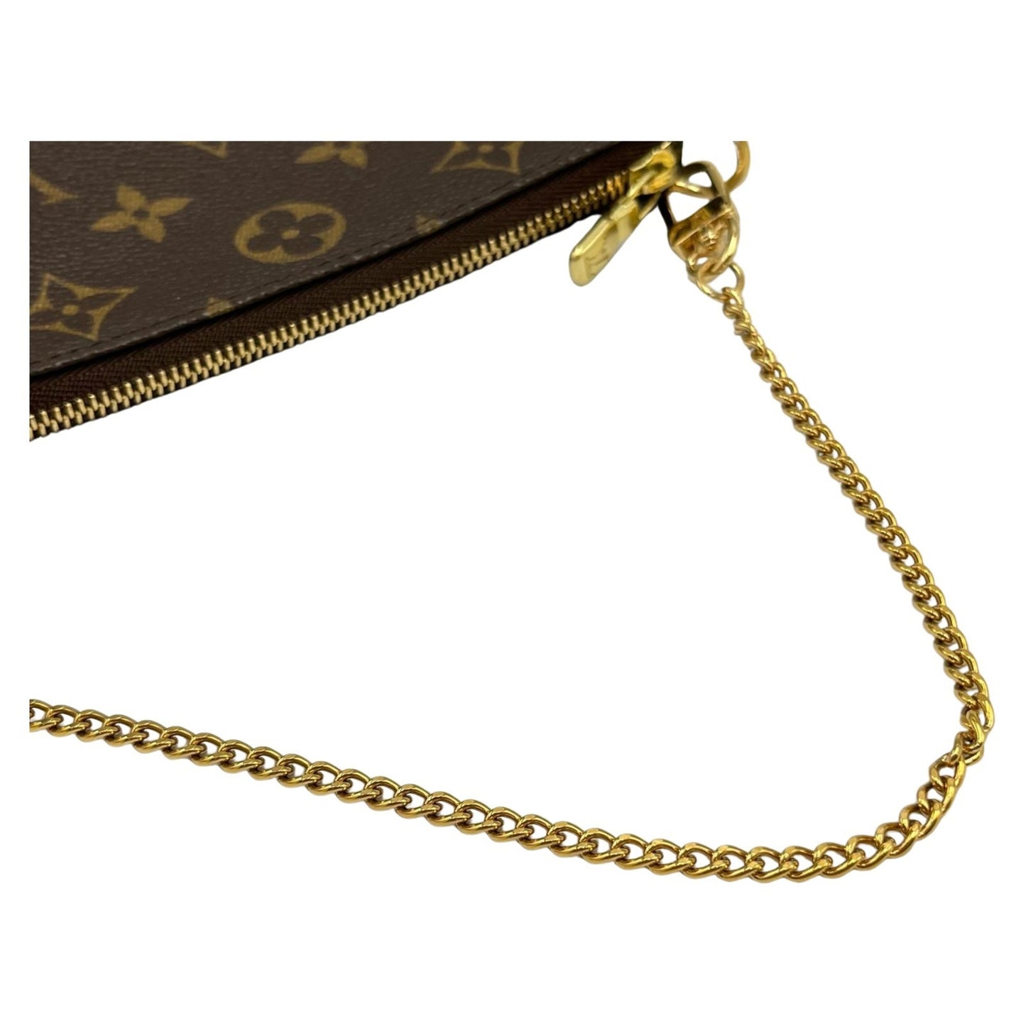 Louis Vuitton Mini Pochette Accessoires, Brown, Canvas, clutch
