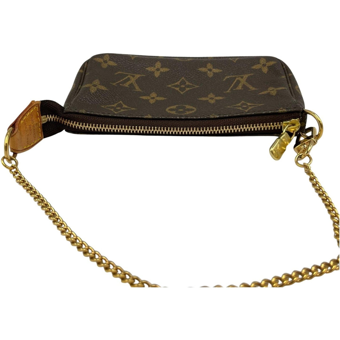 Louis Vuitton Mini Pochette Accessoires, Brown, Canvas, clutch