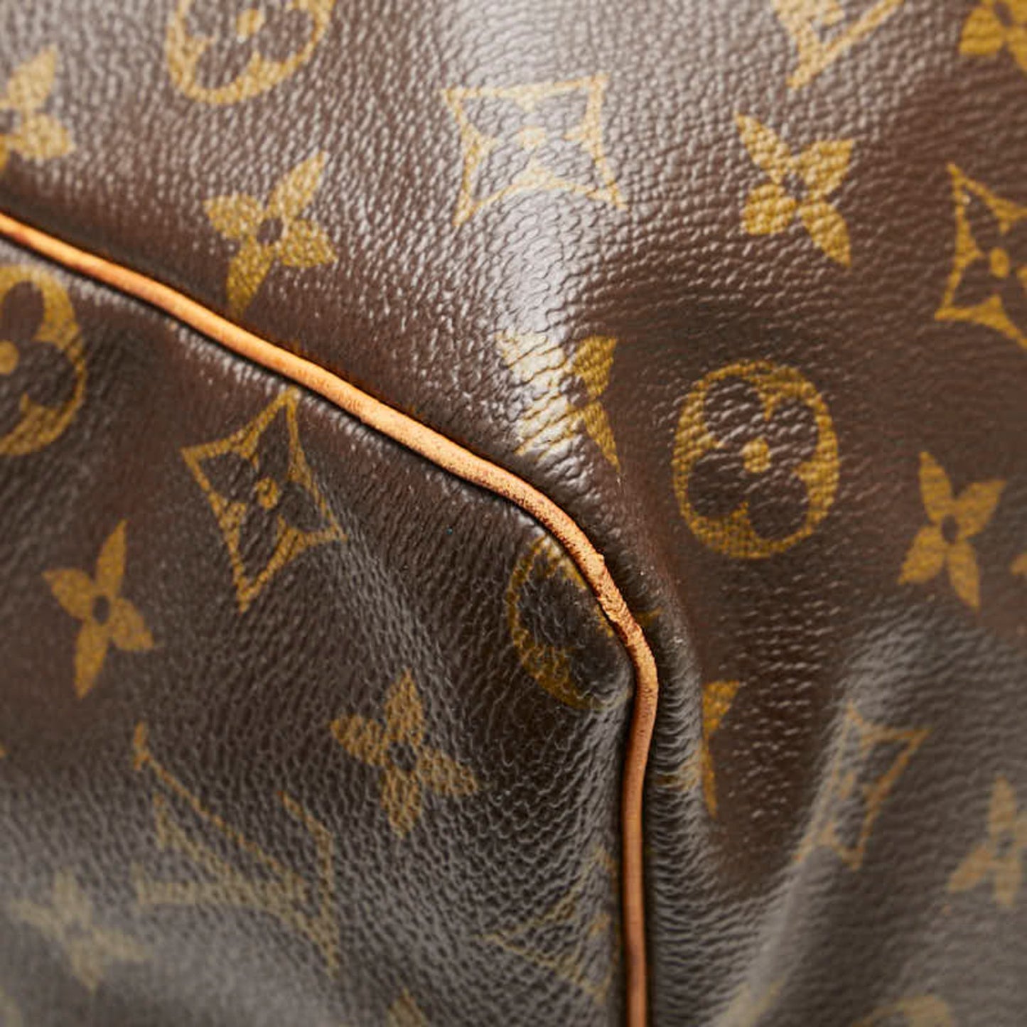 Louis Vuitton Keepall 60, Brown, Canvas, travel