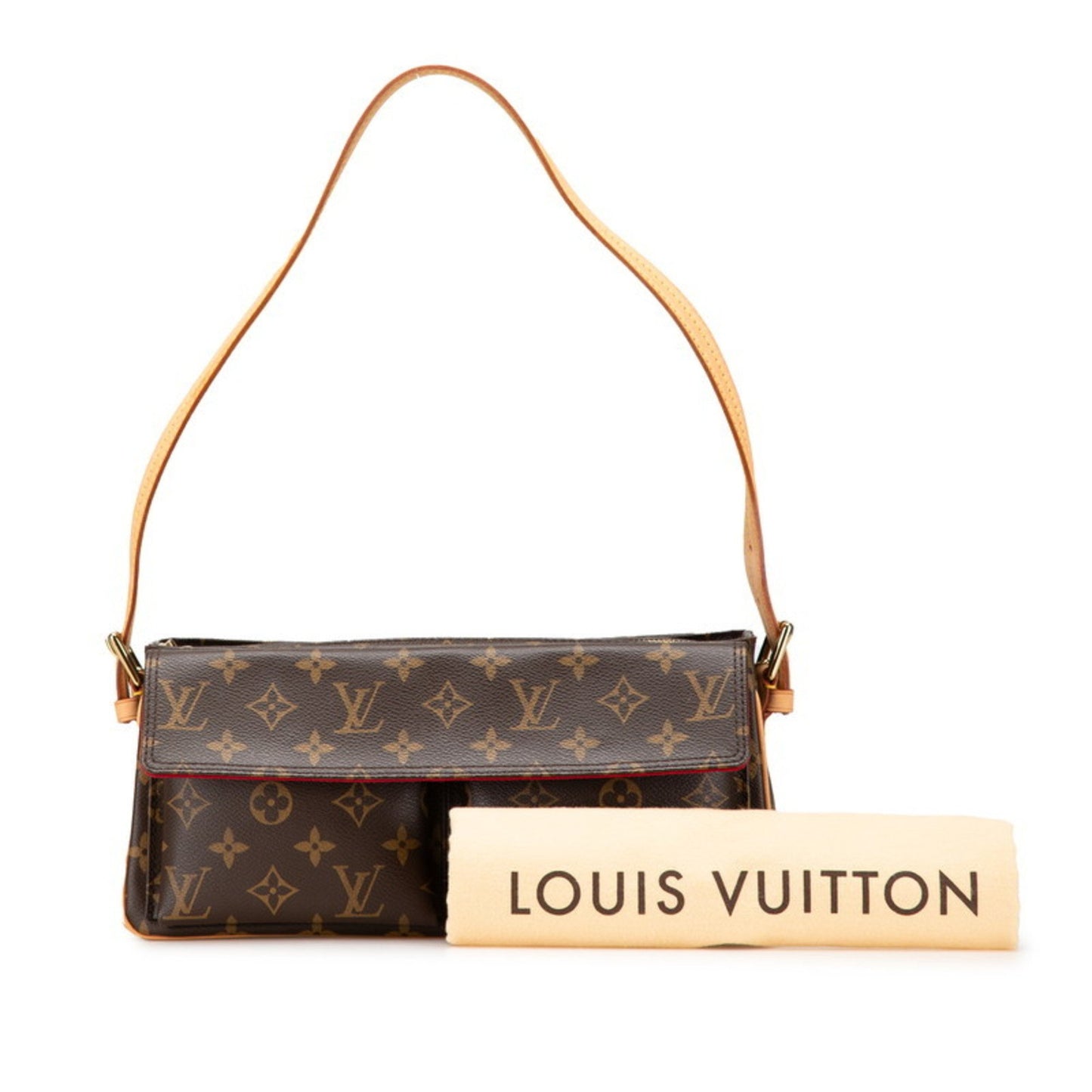 Louis Vuitton Viva Cité, Brown, Canvas, shoulder