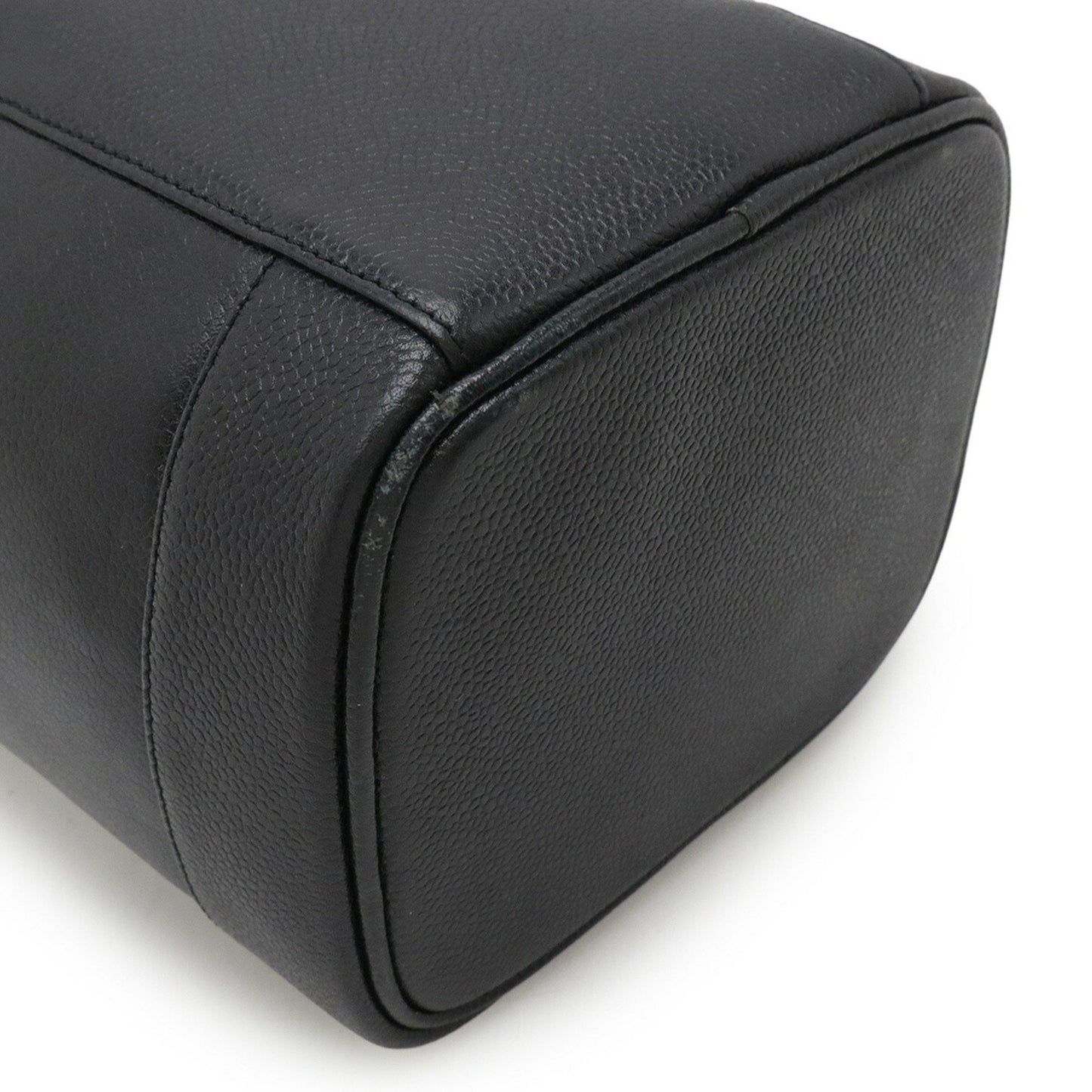 Chanel Vanity, Black, Leather, clutch
