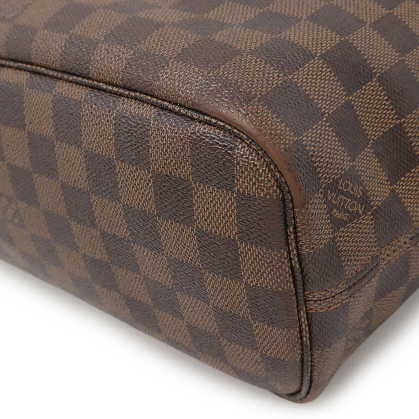 Louis Vuitton Neverfull PM, Brown, Canvas, tote