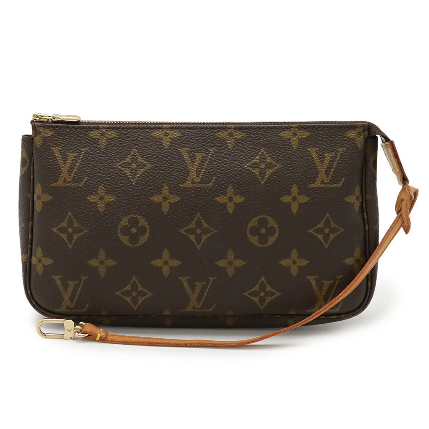 Louis Vuitton Pochette Accessoire, Brown, Canvas, clutch