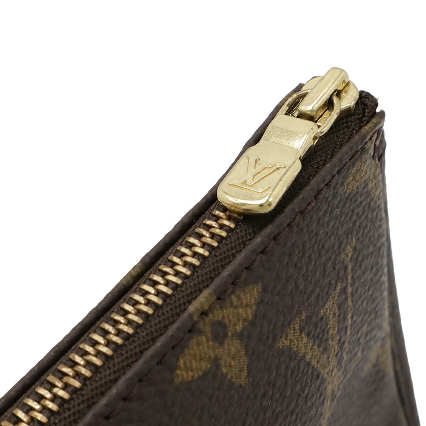 Louis Vuitton Pochette Accessoire, Brown, Canvas, clutch
