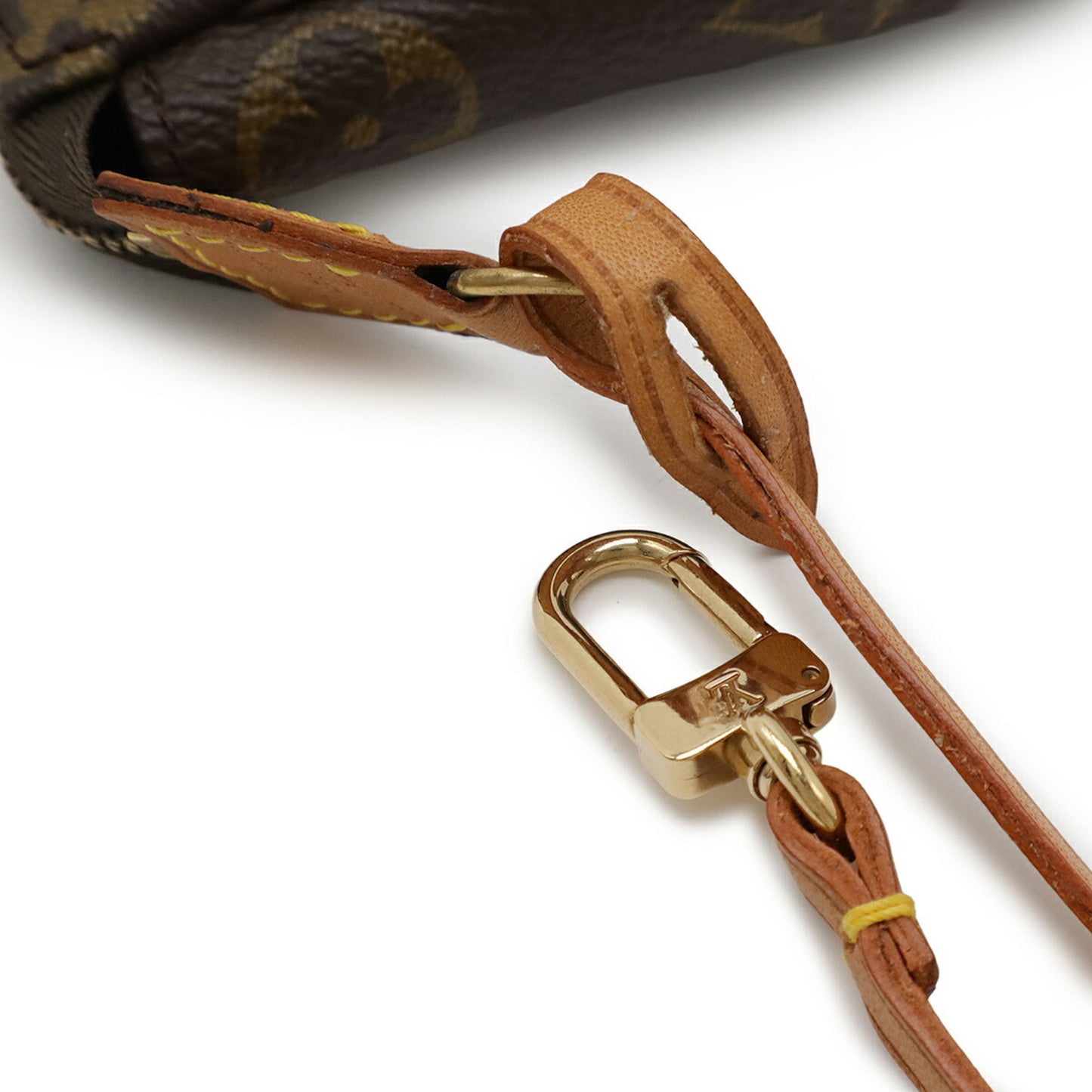 Louis Vuitton Pochette Accessoire, Brown, Canvas, clutch