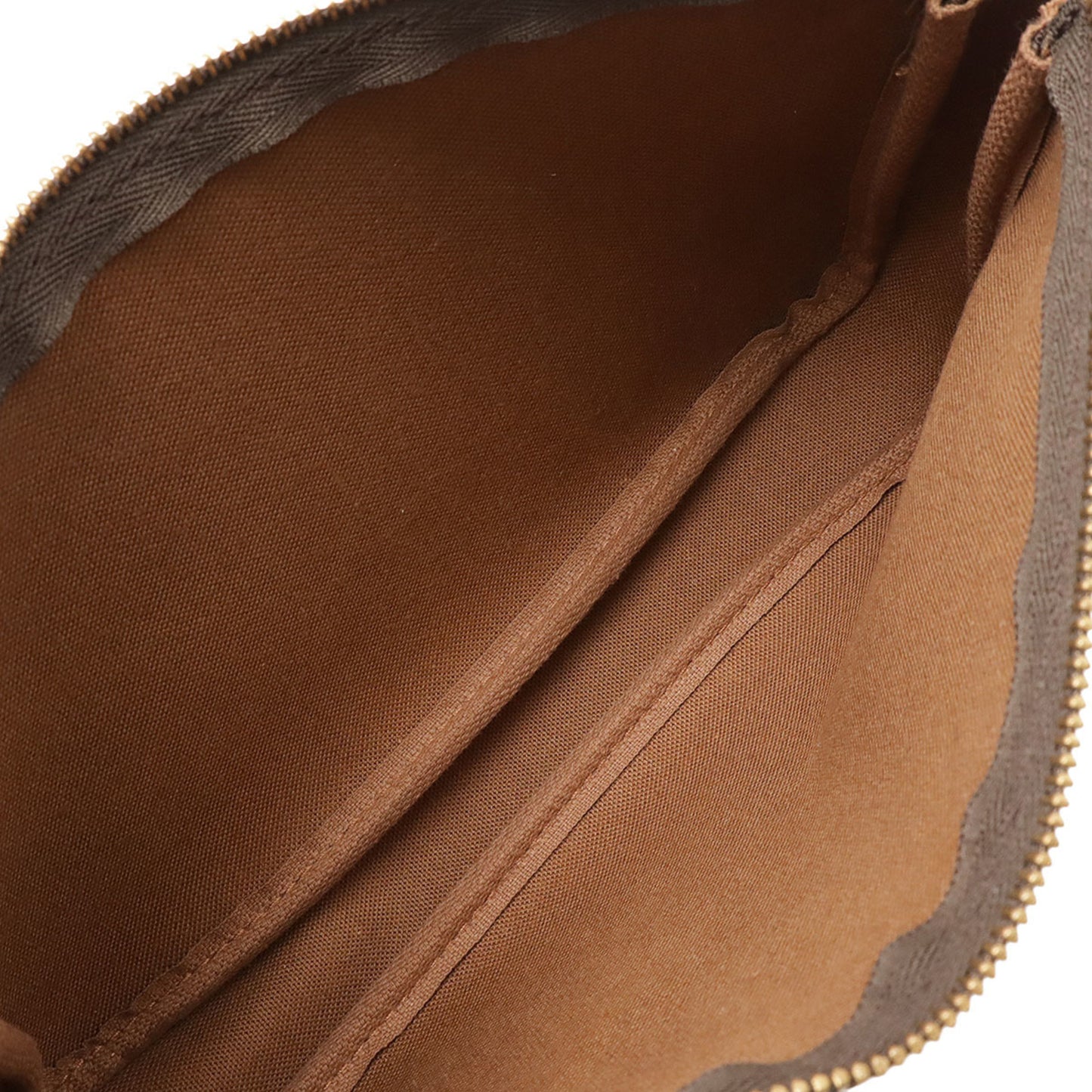 Louis Vuitton Pochette Accessoire, Brown, Canvas, clutch