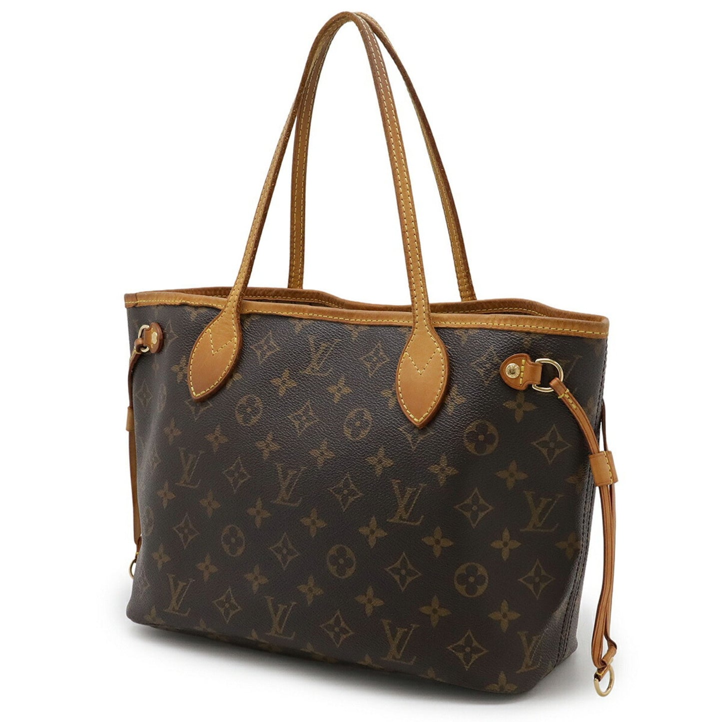 Louis Vuitton Neverfull PM, Brown, Canvas, tote