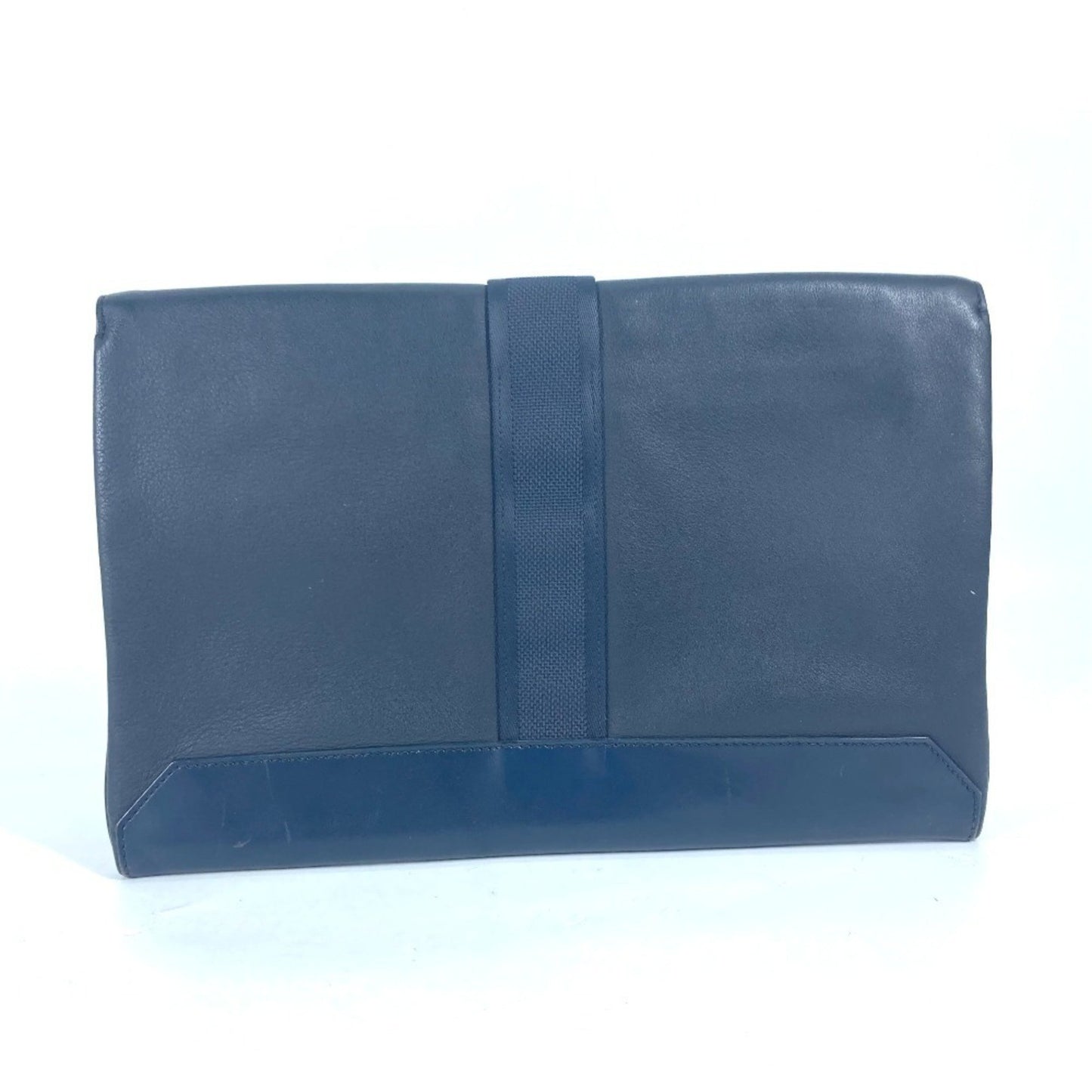 Hermès Cityslide, Navy, Leather, clutch