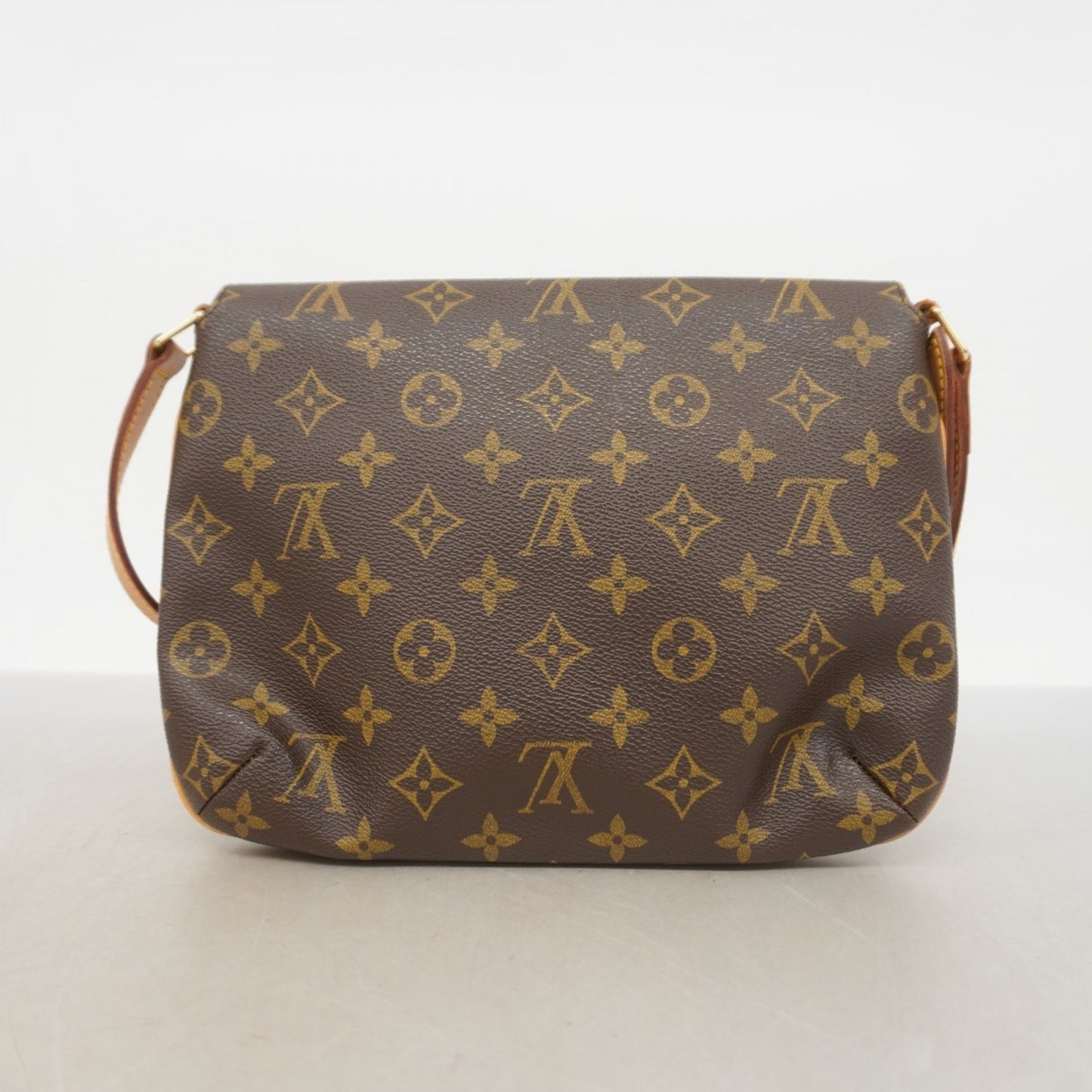 Louis Vuitton Musette Tango, Brown, Canvas, shoulder