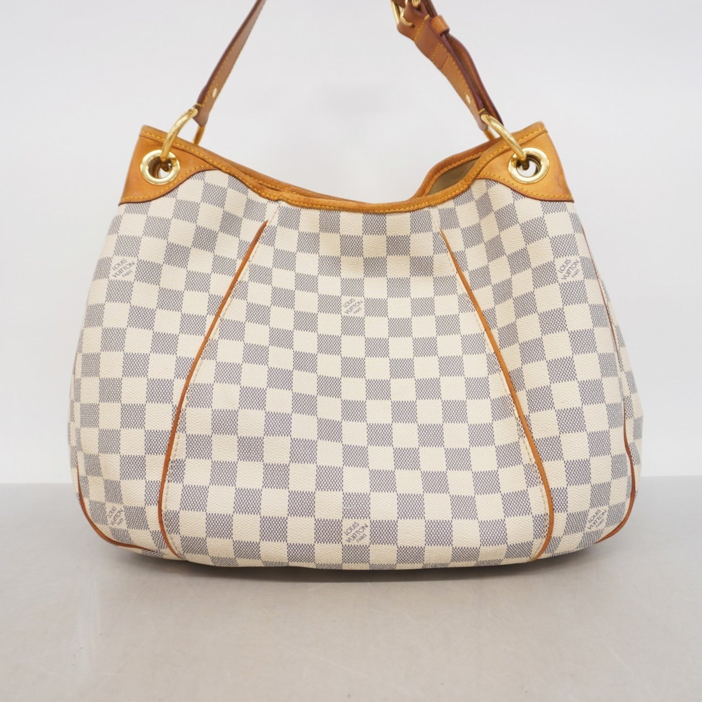 Louis Vuitton Galliera, White, Canvas, shoulder