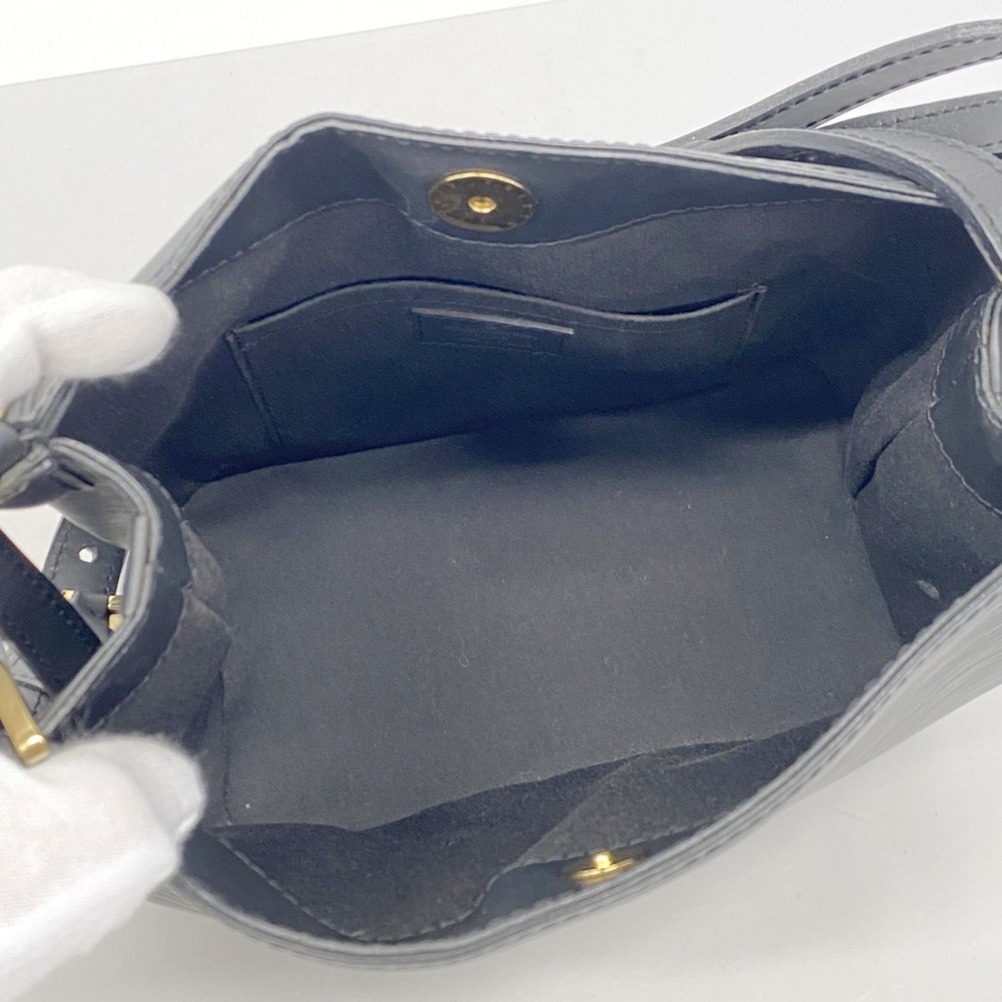 Louis Vuitton Mandara, Black, Leather, shoulder