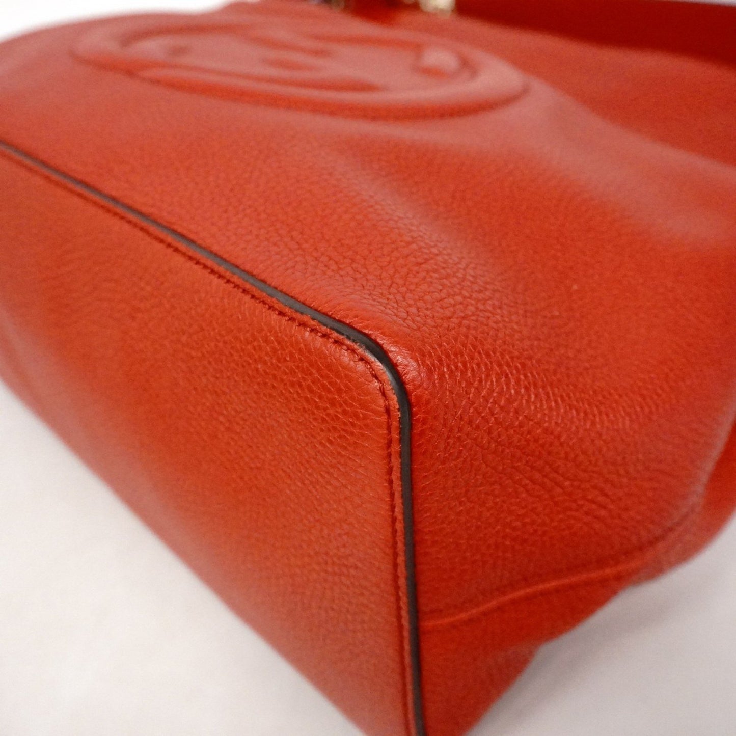 Gucci Soho, Red, Leather, shoulder
