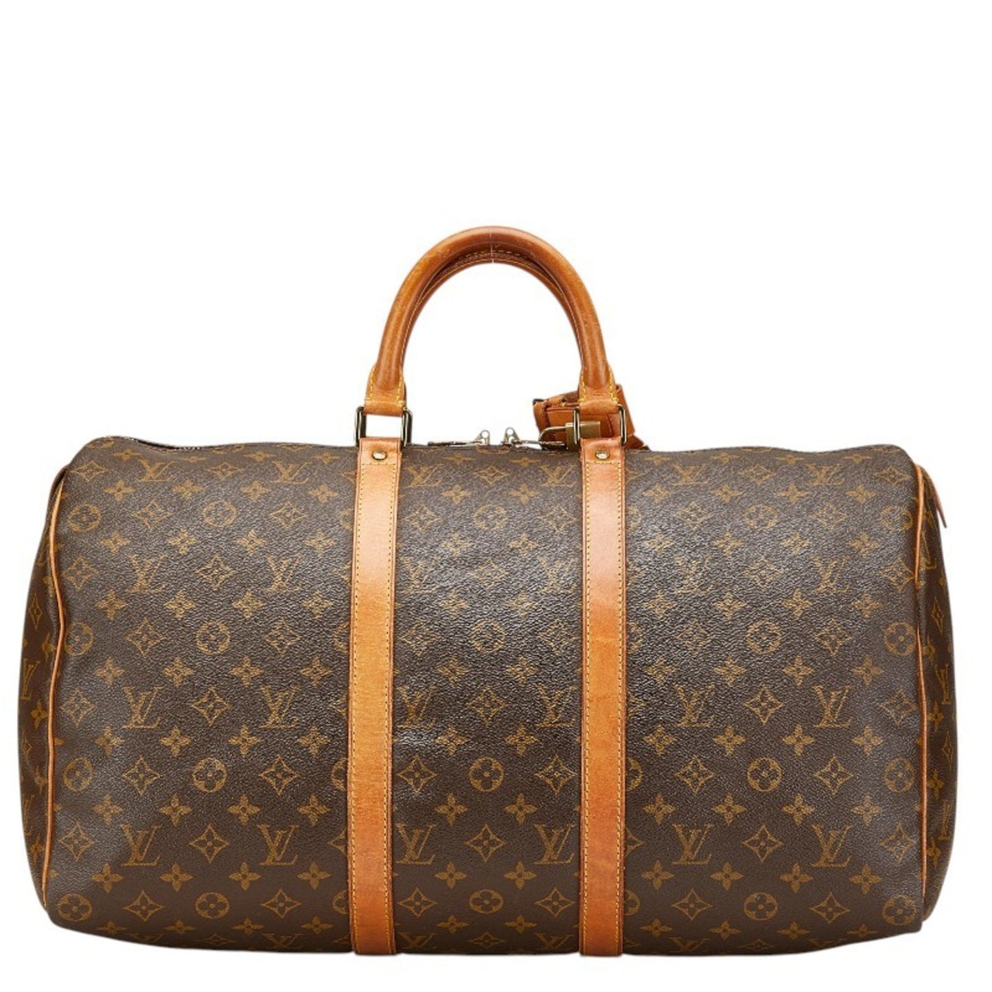 Louis Vuitton Keepall 50, Brown, Canvas, travel